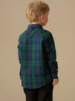 Bleu - Chemise Angel & Rocket Camden brossée avec Nœud papillon