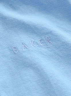 Bleu - Chemise Oxford Baker by Ted Baker à manches courtes