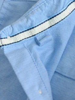 Bleu - Chemise Oxford Baker by Ted Baker à manches courtes