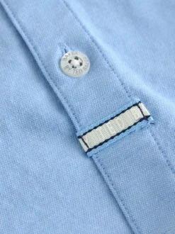 Bleu - Chemise Oxford Baker by Ted Baker à manches courtes