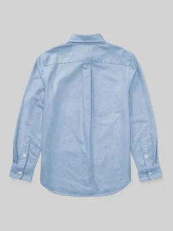 Bleu - Chemise Oxford Polo Ralph Lauren à logo