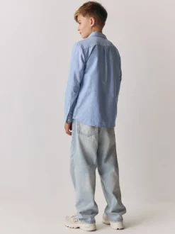 Bleu - Chemise Oxford Superdry