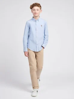 Bleu - Chemise Oxford U.S. Polo Assn Garçons