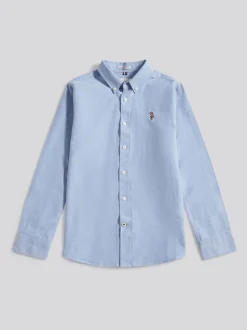 Bleu - Chemise Oxford U.S. Polo Assn Garçons