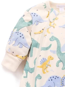 Bleu - Combinaison de nuit Purebaby à manches rembourrées