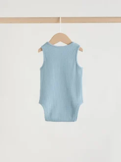 Bleu - Combinaisons pour bébés avec gilet 5 Pack