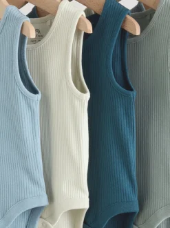 Bleu - Combinaisons pour bébés avec gilet 5 Pack