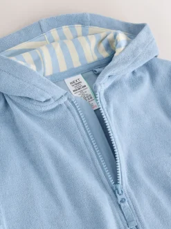 Bleu - Couverture zippée en éponge (3mois7ans)