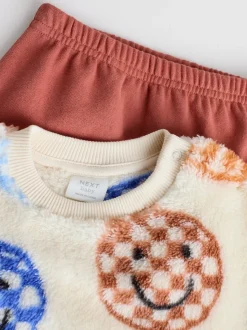 Bleu à damiers - Ensemble Bébé haut en polaire et Survêtement (0mois-2ans)