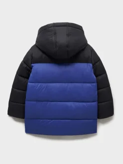 Bleu - Doudoune d’épaisseur moyenne Crew Clothing Color-block