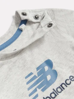 Bleu - Ensemble New Balance sweat à capuche et pantalon de jogging zippé FT