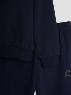 Bleu - Ensemble River Island Essentials Sweat-shirt à capuche et Survêtement