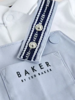 Bleu - Ensemble salopette et polo Baker by Ted Baker