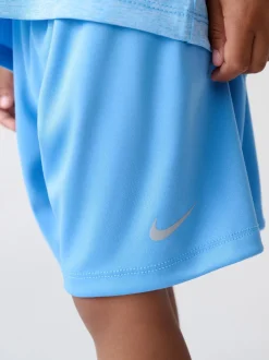 Bleu - Ensemble short et t-shirt Nike Little Kids DriFIT