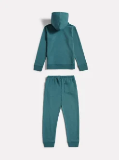 Bleu - Ensemble sweat-shirt à capuche et survêtement New Balance FT à logo empilé