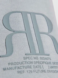 Bleu - Ensemble t-shirt et short River Island Road Running