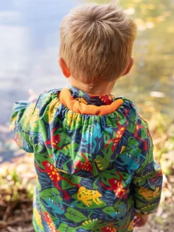 Bleu - Frugi Manteau Buster imprimé