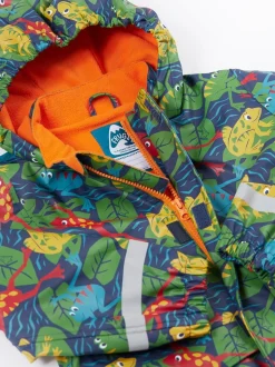Bleu - Frugi Manteau Buster imprimé