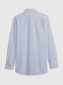 Bleu - Gap Coton Manches longues Pocket Oxford Chemises (4-13yrs)