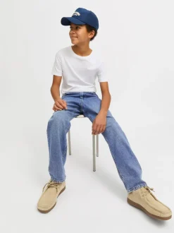 Bleu - JACK & JONES Jean Chris Junior coupe décontractée