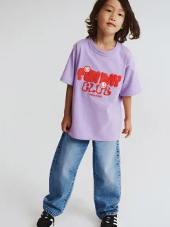 Bleu - Jean Cotton On unisexe Barrel Leg