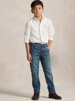 Bleu - Jean Polo Ralph Lauren Droit en Denim Extensible GARÇON