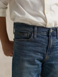 Bleu - Jean Polo Ralph Lauren Droit en Denim Extensible GARÇON