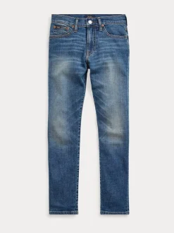 Bleu - Jean Polo Ralph Lauren Droit en Denim Extensible GARÇON