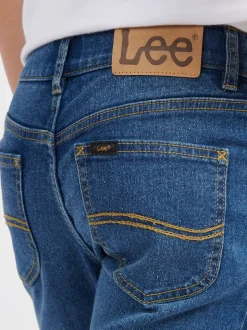 Bleu - Jeans droite Daren coupe stretch Lee