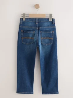 Bleu - Jeans extensibles (3-17yrs)