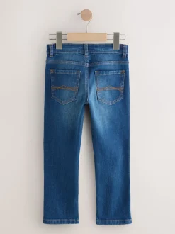 Bleu - Jeans extensibles (3-17yrs)