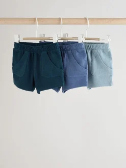 Bleu - Jersey 100% coton Bébé Shorts 3 Lot (0mois-2ans)