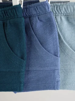 Bleu - Jersey 100% coton Bébé Shorts 3 Lot (0mois-2ans)