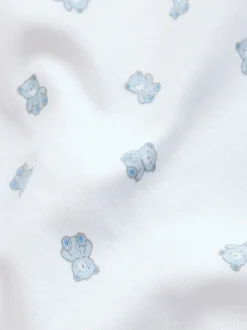 Bleu - Lot de 3 barboteuses zippées bidirectionnelles pour bébé (0 mois à 3 ans)