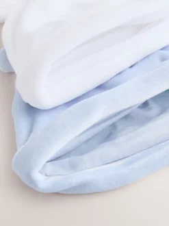 Bleu - Lot de 2 bonnets bébé en velours (0-12mois)