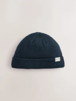 Bleu - Lot de 2 bonnets en maille bébé (0mois-2ans)