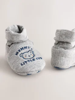Bleu - Lot de 2 chaussettes bébé maman et papa (0-24 mois) (0-18mois)