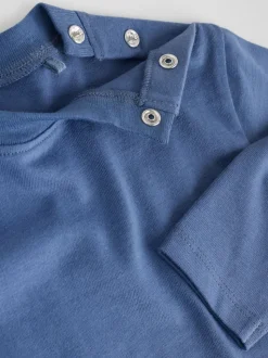 Bleu - Lot de 4 t-shirts à manches longues bébé (0mois2ans)