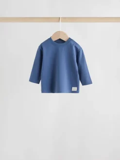 Bleu - Lot de 4 t-shirts à manches longues bébé (0mois2ans)
