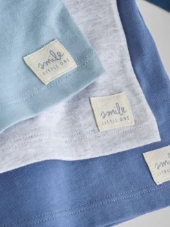 Bleu - Lot de 4 t-shirts à manches longues bébé (0mois2ans)