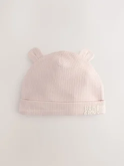 Bleu - Lot de 100bonnets bébé en coton 3 slogan (0-18mois)