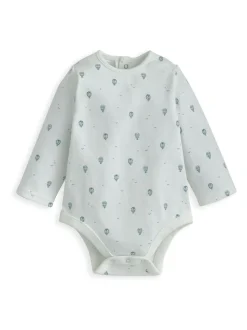 Bleu - Mamas & Papas Ensemble body et salopette bleu imprimé montgolfière