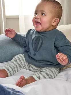 Bleu - Mamas & Papas ensemble sweat et legging bleu