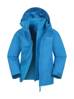 Bleu - Mountain Warehouse Fell Kids 3 In 1 Veste résistante à l'eau