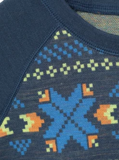 Bleu - Mountain Warehouse Ensemble de base en jacquard mérinos