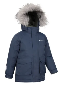 Bleu - Mountain Warehouse Kids Ranger Plain Water Resistant Veste