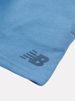 Bleu - New Balance Ensemble t-shirt et short zippé 100% coton pour enfant