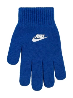 Bleu - Nike ensemble bonnet et gants à pompons Swoosh
