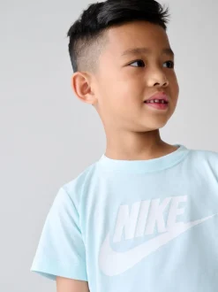 Bleu - Nike ensemble t-shirt et short Little Kids Club