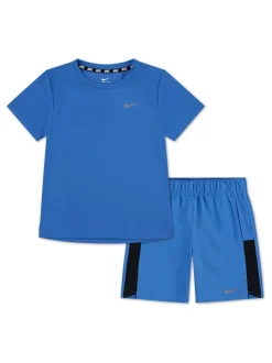 Bleu - Nike Ensemble t-shirt Miler et short Challenger Little Kids